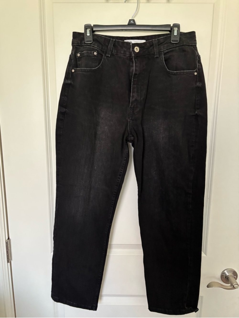 Zara ZW Collection Mid-Rise Relaxed Ankle Jeans